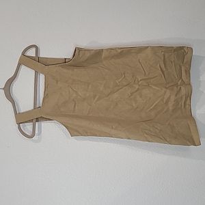 Rusty linen jumper size large tan